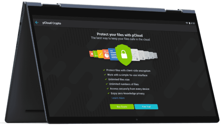 chiffrement militaire sécuritaire stockage nuagique pCloud